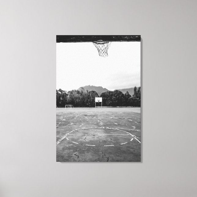 Basketball Hoop Leinwanddruck (Vorderseite)