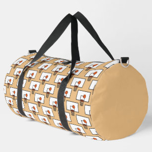Basketball Hoop Muster Duffle Bag
