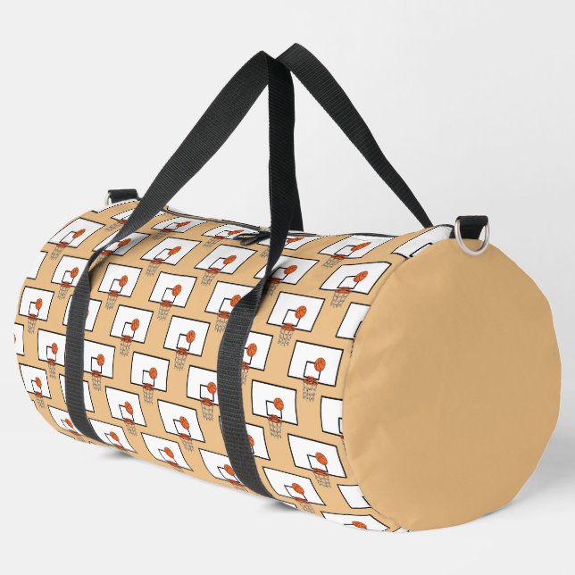 Basketball Hoop Muster Duffle Bag (Linke Ecke)