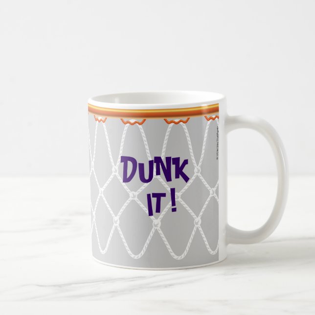 Basketball Hoop Net_Dunk it!_grau Kaffeetasse (Rechts)