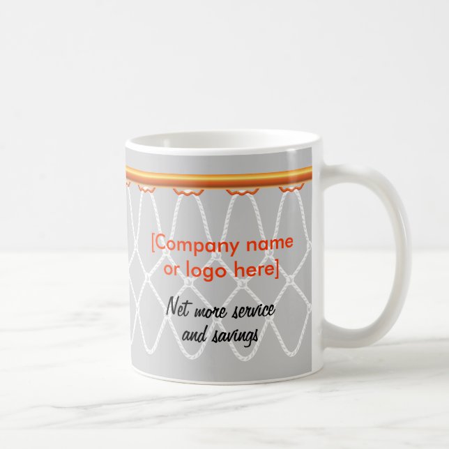 Basketball Hoop Net_gray_corporate promo Kaffeetasse (Rechts)
