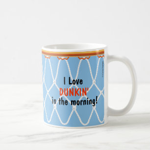 Basketball Hoop Net_I Liebe Dunkin'_blau Tasse