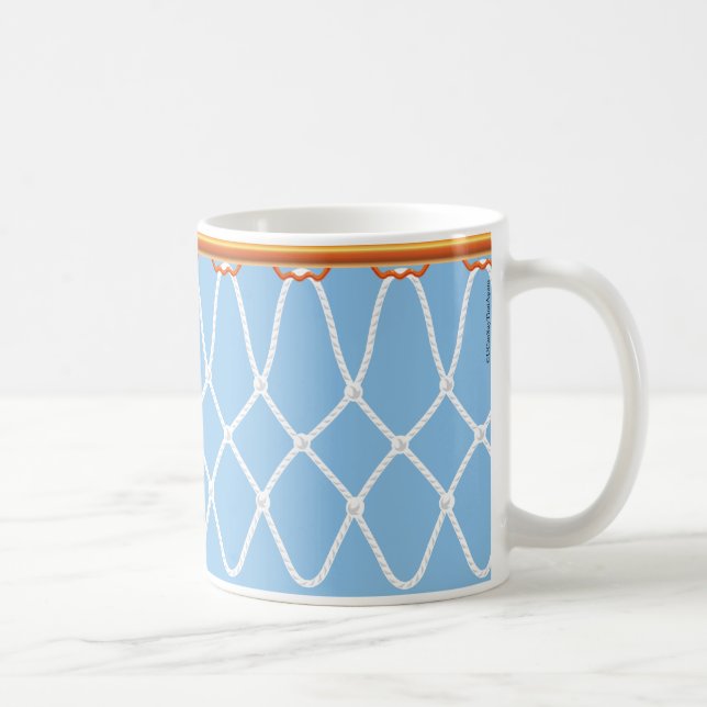 Basketball Hoop Net_on blue_jumpstart Kaffeetasse (Rechts)