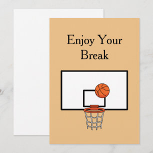 Basketball-Hoop personalisieren Feiertagskarte
