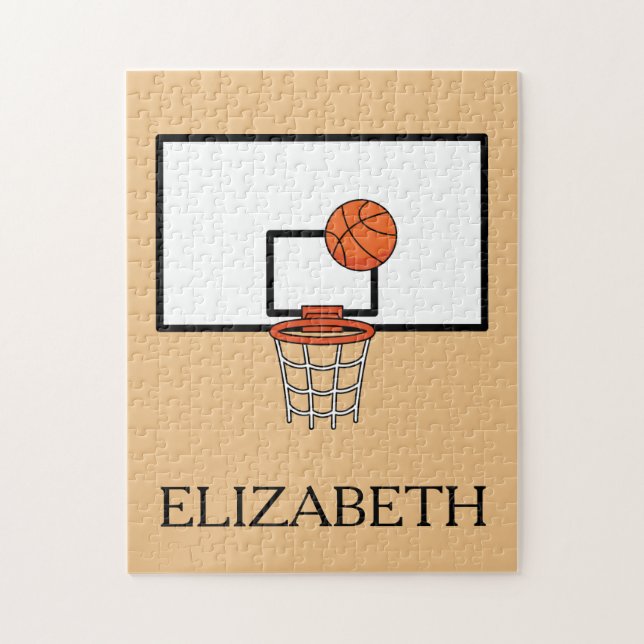 Basketball-Hoop personalisieren Puzzle (Vertikal)