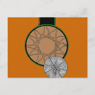 BASKETBALL HOOP POSTKARTE