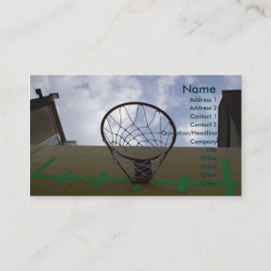 Basketball Hoop Visitenkarte
