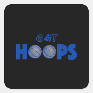 Basketball Hoops Quadratischer Aufkleber