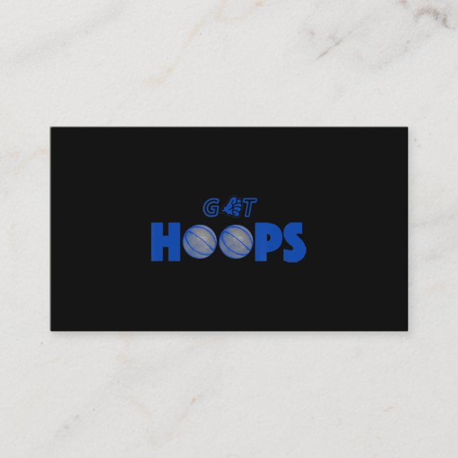 Basketball Hoops Visitenkarte (Vorderseite)