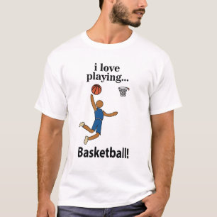 Basketball I Liebe Basketball spielen T-Shirt