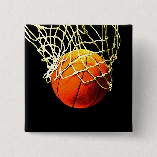 Basketball I Liebe Button (Vorderseite)