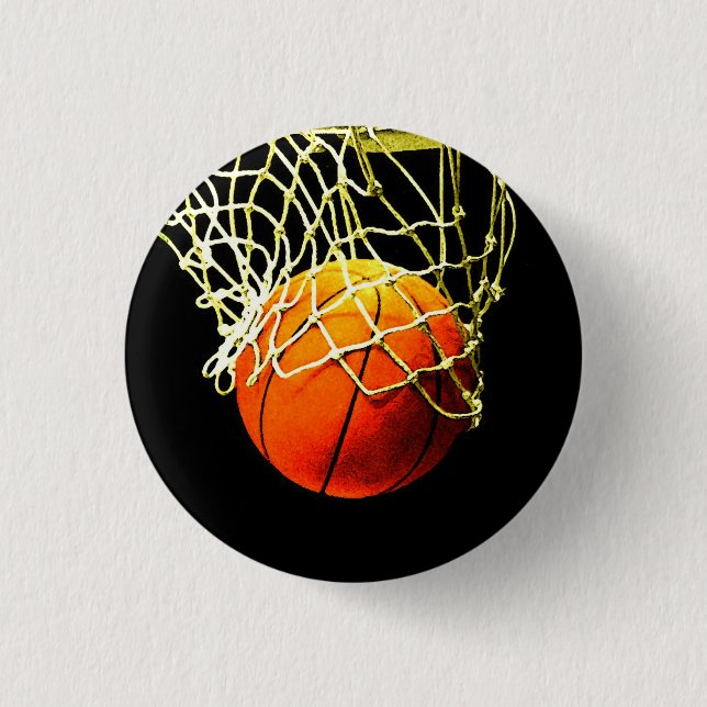 Basketball I Liebe Button (Vorderseite)
