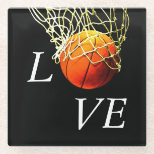 Basketball I Liebe Glasuntersetzer