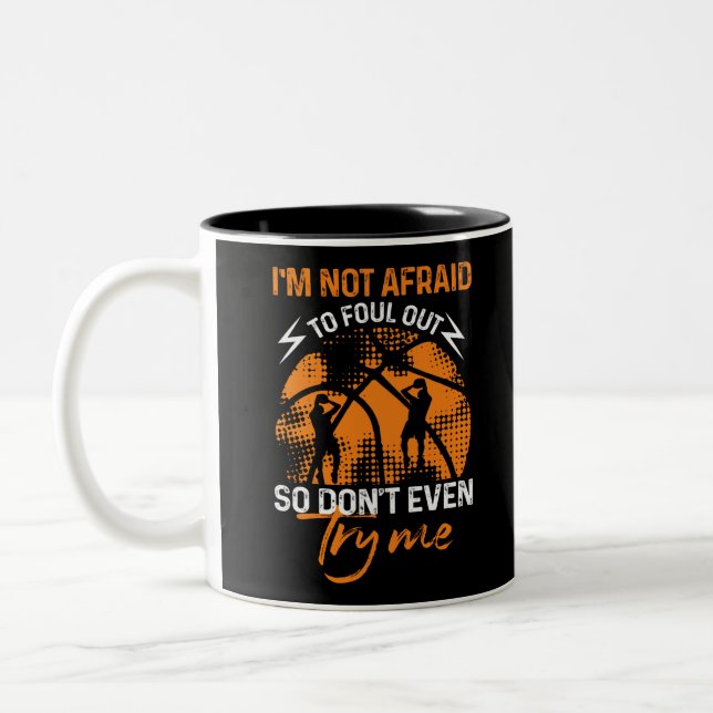 Basketball - Ich habe keine Angst, zwei Tone C aus Zweifarbige Tasse (Links)