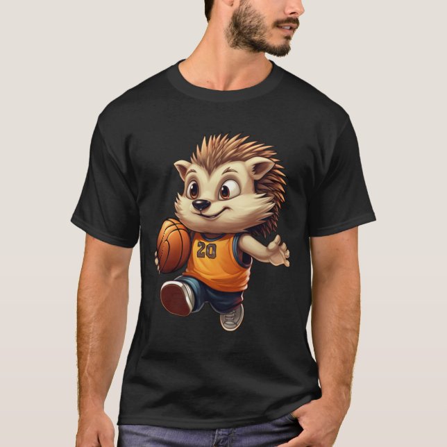 Basketball-Igel 1 T-Shirt (Vorderseite)