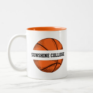 Basketball Ihr Lieblingsteam Zweifarbige Tasse