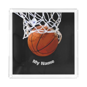 Basketball Ihr Name Acryl Tablett