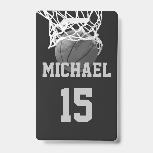 Basketball Ihr Name Ausweis (Vorderseite)