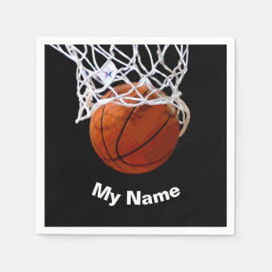 Basketball Ihr Name Benutzerdefiniert Serviette