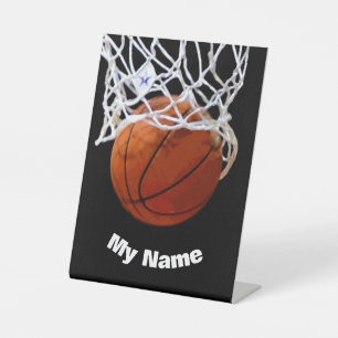 Basketball Ihr Name Benutzerdefiniert Sockelschild