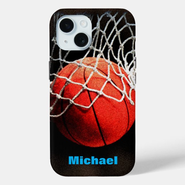 Basketball Ihr Name Case-Mate iPhone Hülle (Rückseite)