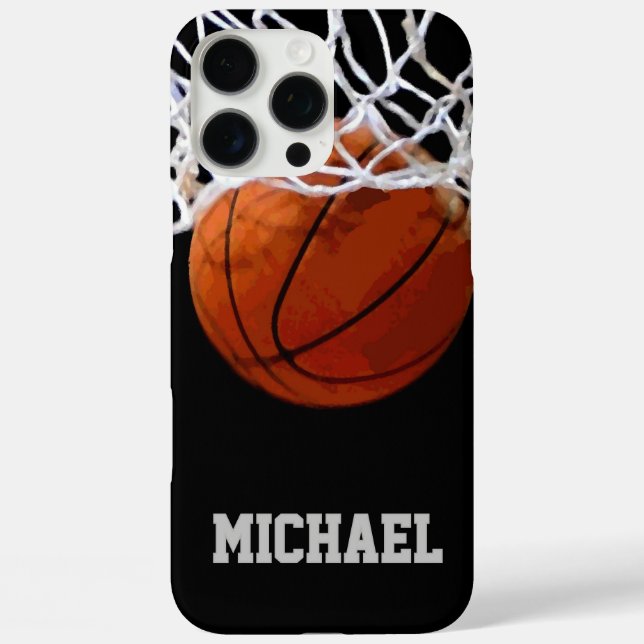 Basketball Ihr Name Case-Mate iPhone Hülle (Rückseite)