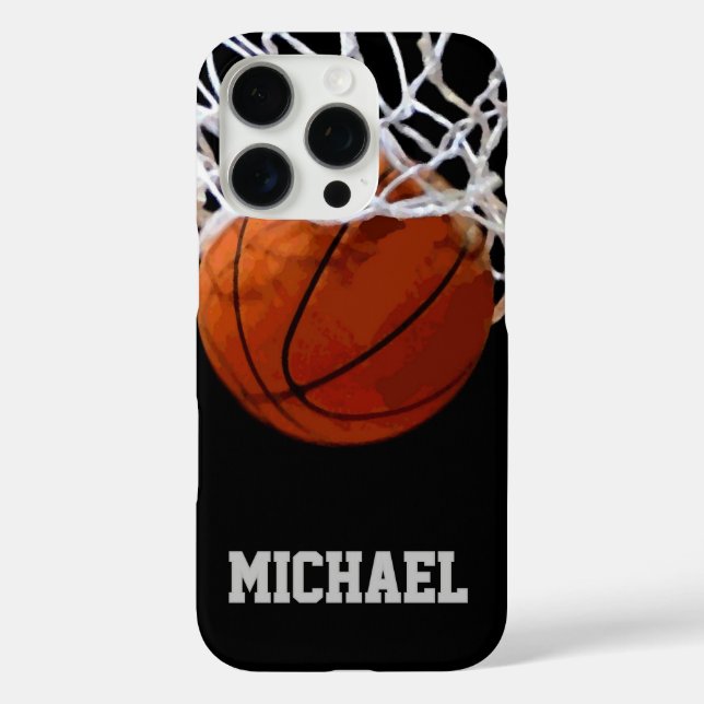 Basketball Ihr Name Case-Mate iPhone Hülle (Rückseite)