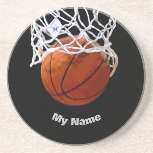 Basketball Ihr Name Getränkeuntersetzer