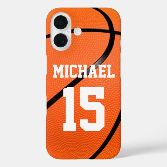 Basketball Ihr Name individuell einstellbar Case-Mate iPhone Hülle (Rückseite)