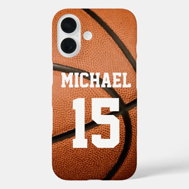 Basketball Ihr Name individuell einstellbar Case-Mate iPhone Hülle (Rückseite)