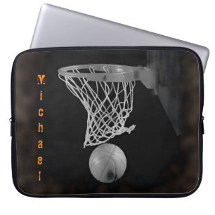 Basketball Ihr Name individuell einstellbar Laptopschutzhülle
