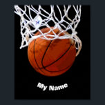 Basketball - Ihr Name ist individuell Poster<br><div class="desc">Digitale Sporting Images and Artworks - Wir Liebe Basketball - American Popular Sports</div>