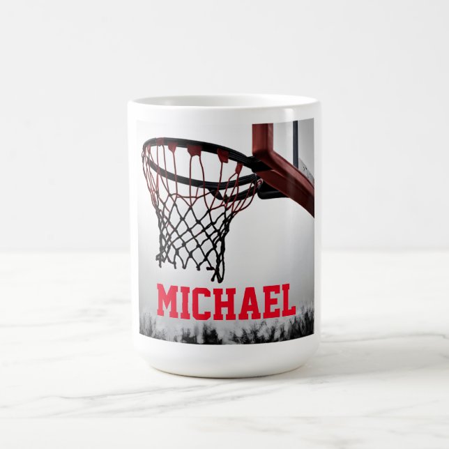 Basketball Ihr Name Kaffeetasse (Mittel)