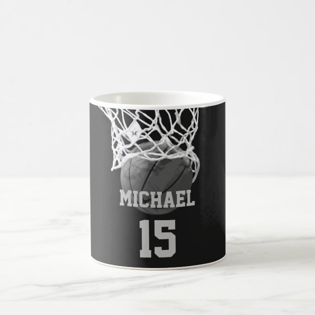 Basketball Ihr Name Kaffeetasse (Mittel)