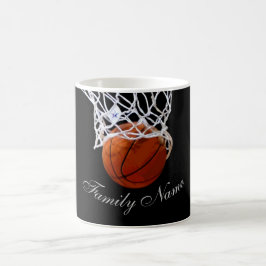 Basketball Ihr Name Kalligrafie-Skript Kaffeetasse