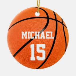 Basketball Ihr Name Keramik Ornament