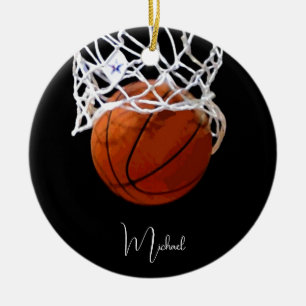 Basketball Ihr Name Keramik Ornament