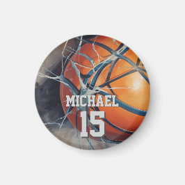 Basketball Ihr Name Magnet