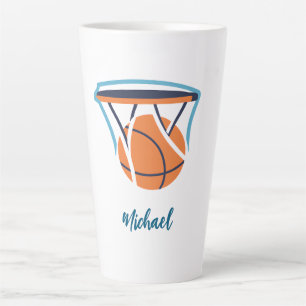Basketball Ihr Name Persönlich Milchtasse