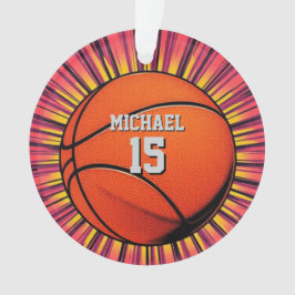 Basketball Ihr Name Pop Kunst Ornament