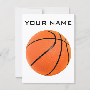 Basketball Ihr Name Postkarte