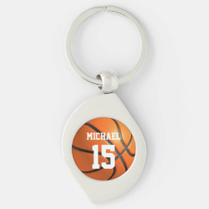 Basketball Ihr Name Schlüsselanhänger