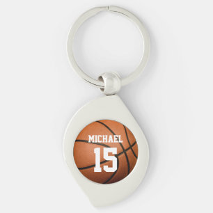 Basketball Ihr Name Schlüsselanhänger