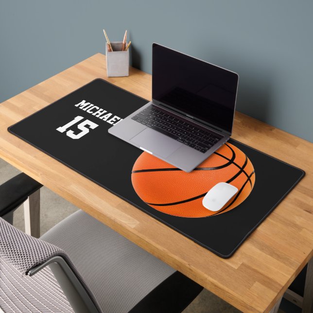 Basketball Ihr Name Schreibtischunterlage (Büro 2)