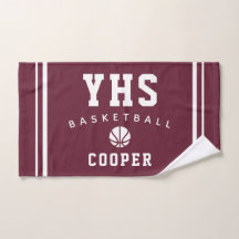 Basketball-Ikone, individueller Name & Schule, Tea