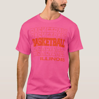 Basketball Illinois in modernen Briefkästen T-Shirt