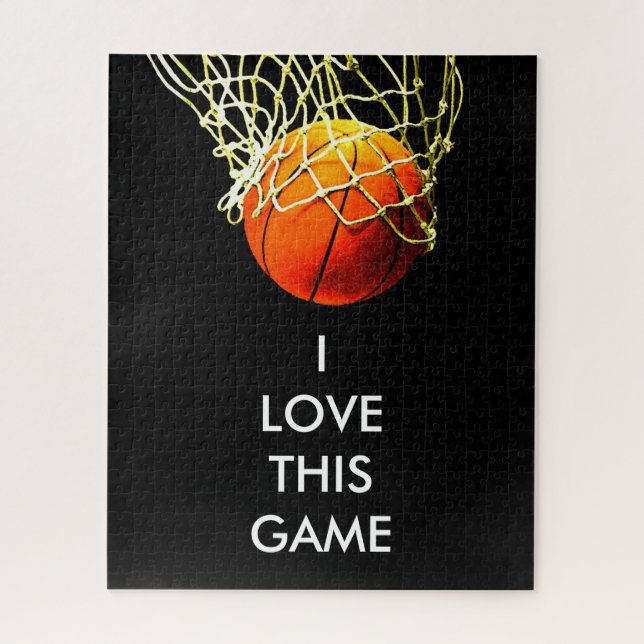 Basketball Illustration Malerei Sport Puzzle (Vertikal)