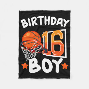 Basketball Im 16-jährigen 16. Geburtstag Junge Dek Fleecedecke