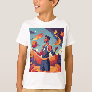 Basketball im Herbst T-Shirt