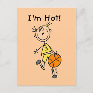 Basketball I'm Hot T-Shirts und Geschenke Postkarte
